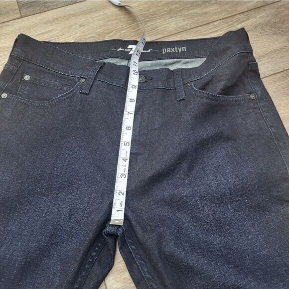 7 For All Mankind Paxton men's dark blue wash jeans - Picture 3 of 11